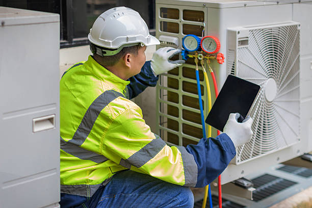 Professional Hvac technician working in Marlton, MD
